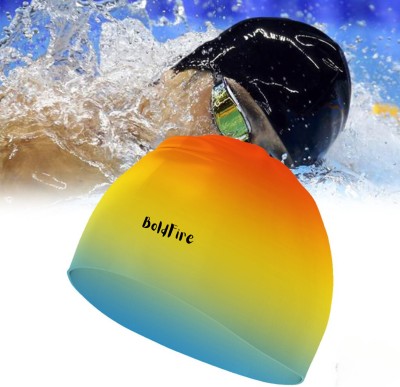 BoldFire Unisex Swimming Non-Slip Highly Durable Silicon Swimming Cap(Multicolor, Pack of 1)