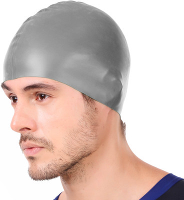 Viva Sports SURPLUS-CAP-SILVER Swimming Cap(Silver, Pack of 1)