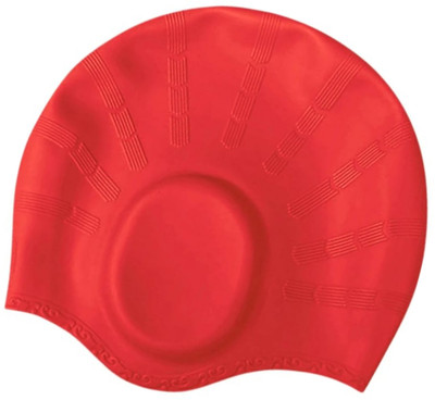 ramesh cap swim Swimming Cap(Red, Pack of 1)