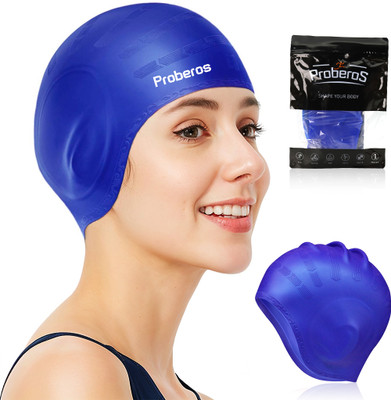 gustave Classic Silicone Swim Cap for Adults Long Hair Waterproof Swimming Pool Cap Swimming Cap(Pack of 1)