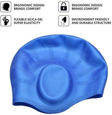 Konex Ear Cap, Assorted color Swimming Cap(Pack of 1)