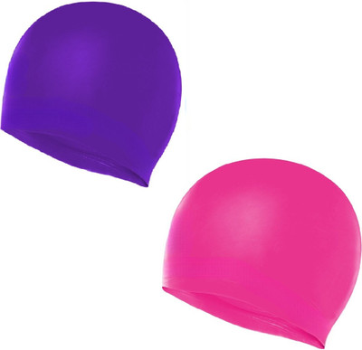 THE MORNING PLAY Swimming Cap for Boys Girls Men & Woman Swimming Cap(Pack of 2)