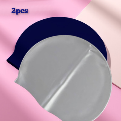 Ratnaram 2pcs Swimming Cap Water Cap Extra Pure Silicone Swimming Cap