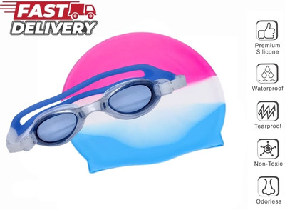 Ratnaram 2pcs Swimming Cap Men Women Extra Stretch swim Swimming Cap(Pack of 1)