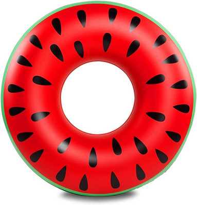 Jiyancreation Watermelon Pool Floats for Kids Adults, Inflatable Swim Rings Swimming Cap(Multicolor, Pack of 1)