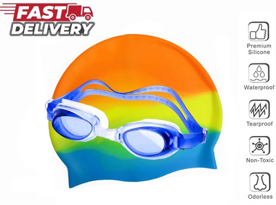 Ratnaram Swimming Cap Goggles Swimming Cap(Pack of 1)