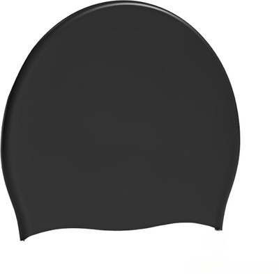 THE MORNING PLAY Silicone Swimming Cap for All Age Groups Waterproof Swimming Cap(Pack of 1)
