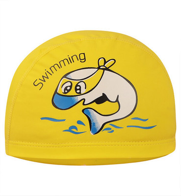 PASSION PETALS Swimming Cap PU Waterproof Swim Hat Kids Girl Boy Bathing Cap For 3-8 Years Swimming Cap(Pack of 1)