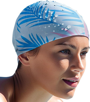 SLOVIC Leak Proof | Protects Hair From Chemical Damage |Premium Quality Silicone| Women Swimming Cap(Multicolor, Pack of 1)