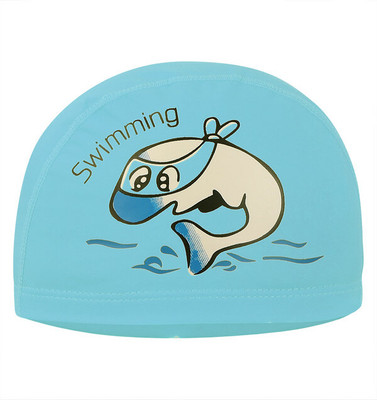 PASSION PETALS Swimming Cap PU Waterproof Swim Hat Kids Girl Boy Bathing Cap For 3-8 Years Swimming Cap(Pack of 1)