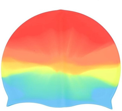 HouseOfCommon Silicone Swimming Cap for All Age Group Waterproof Swimming Cap