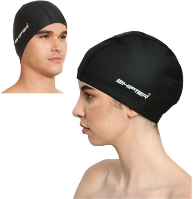 SHIFTER Swimming Cap For Men Women Free Size Boys Girls Long Hair -Spandex Pu Fabric Swimming Cap(Pack of 1)