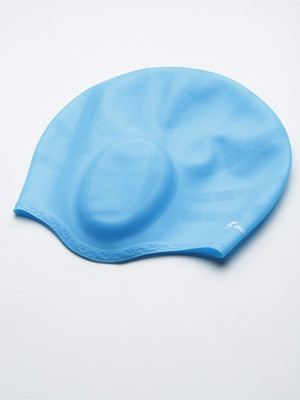 MUHURATAM Unisex Siilicone Firozi Colour Swimming Cap With Ear Protection Swimming Cap(Pack of 1)