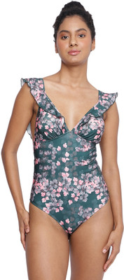 La inTimo Andrott Frill Monokini Printed Women Swimsuit
