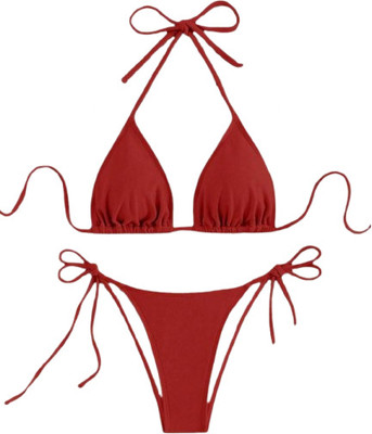 MON FASHION COLLECTION Solid Women Swimsuit