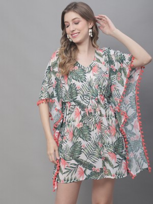 Claura Printed Georgette Women Kaftan