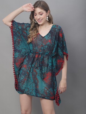 Claura Printed Georgette Women Kaftan