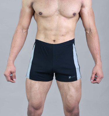 Keepfit men black swimming trunks with contrast designing Polka Print Men Swimsuit