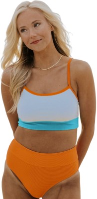 Boldgal Color Block Striped Women Swimsuit