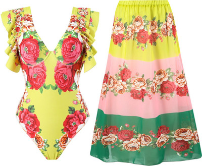 second skins Floral Print Women Swimsuit