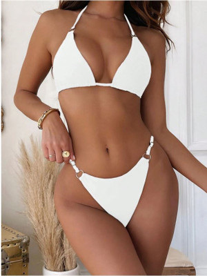 MON FASHION COLLECTION Solid Women Swimsuit