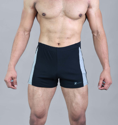Keepfit men black swimming trunks with contrast designing Polka Print Men Swimsuit