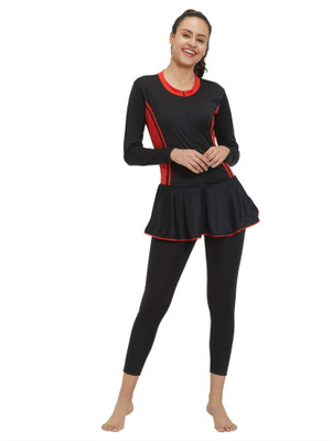 LIMEE One Piece Full Body SwimSuit Seeking Maximum coverage and body protection. Solid Women Swimsuit