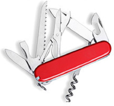 ASTOUND 11 in 1 Folding Knife Tool Kit- Versatile and Compact Multi Tool, Knife, Pocket Knife, Survival Knife(Red)