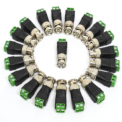 RyzCare BNC Male Screw Type For Camera DVR VCR ( 20 PACK ) Camera Sync Terminal Adapter