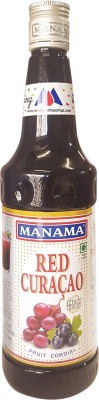 MANAMA Red Curacao Syrup, Mixer for Mocktails and Cocktails 750ml(750 ml, Pack of 1)