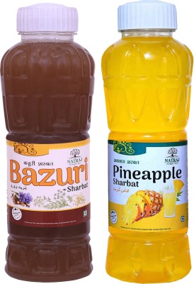 NATRAJ The Right Choice BAZURI-PINEAPPLE Sharbat BAZURI(1500 ml, Pack of 2)