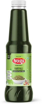 Shree Yogi Sarabatwala Variyali Sharbat Syrup|Natural Fennel Seed Cooler|Traditional Indian HerbalDrink Variyali(750 ml, Pack of 1)