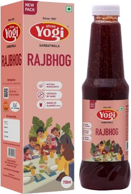 Shree Yogi Sarabatwala Special Rajbhog Syrup | No Artificial Colour|Rich & Aromatic Taste|Royal Flavour Rajbhog(750 ml, Pack of 1)