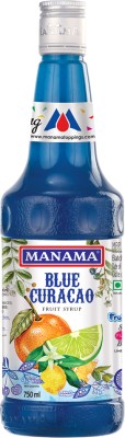 MANAMA Blue Curacao Syrup, Mixer for Mocktails and Cocktails 750ml(750 ml, Pack of 1)