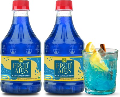 Dhampure Speciality tangy syrup Mocktail Blue Curacao(600 ml, Pack of 2)