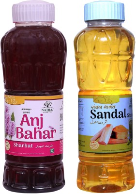 NATRAJ The Right Choice ANJBAR SANDAL SHARBAT ANJBAR(1500 ml, Pack of 2)