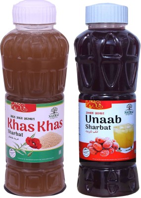 NATRAJ The Right Choice KHAS KHAS-UNAAB SHARBAT KHAS KHAS(1500 ml, Pack of 2)