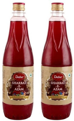 Dabur Sharbat-E-Azam Syrup Rose(750 ml, Pack of 2)