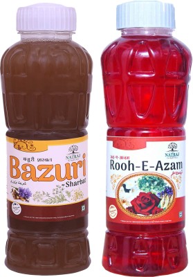 NATRAJ The Right Choice BAZURI-ROOH-E-AZAM Sharbat BAZURI(1500 ml, Pack of 2)