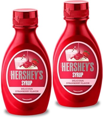 HERSHEY'S Strawberry Flavored Syrup|Delicious Strawberry Flavor,Liquid SYRUP STRAWBERRY(402 g, Pack of 2)