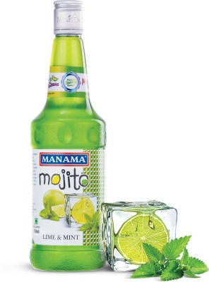 MANAMA Lime and Mint Mojito Syrup, Mixer for Mocktails and Cocktails Lime and Mint(500 ml, Pack of 1)