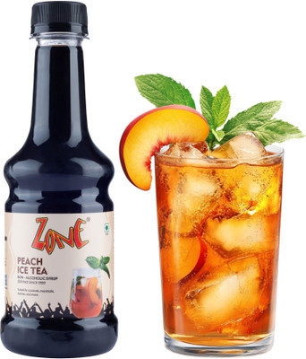 zone Peach Ice tea Flavoured Syrup 300ml Peach Ice Tea(300 ml, Pack of 1)