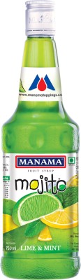 MANAMA Lime and Mint Mojito Syrup, Mixer for Mocktails and Cocktails Lime and Mint(750 ml, Pack of 1)