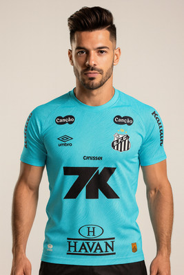 IZON Printed Men Round Neck Blue T-Shirt