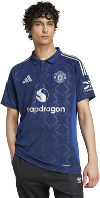 ADIDAS Graphic Print Men Crew Neck Blue T-Shirt