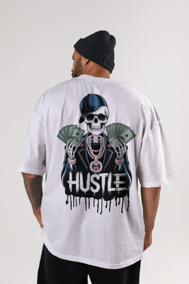RAPTOR BROTHERS Printed Men Round Neck White T-Shirt