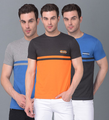Dollar Printed Men Crew Neck Multicolor T-Shirt