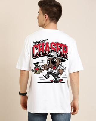 CHITRA STYLE Printed Men Round Neck White T-Shirt