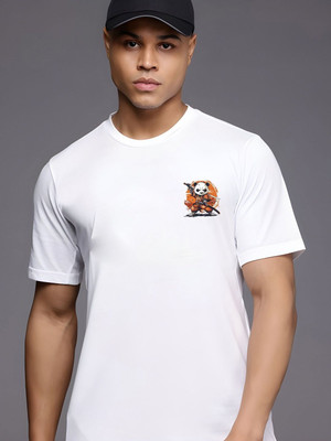 SZN Graphic Print Men Round Neck White T-Shirt