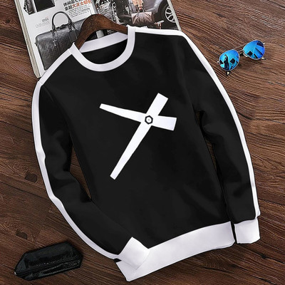 Autna Printed Men Round Neck Black T-Shirt